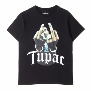 WACKO MARIA ワコマリア Tシャツ サイズ:s 23SS 2PAC フォト プリント クルーネック 半袖 Tシャツ CREW NECK T-SHIRT ブラック 黒 トップ