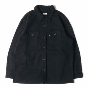 Levis LVC リーバイス シャツ サイズ:XL 20AW ヘヴィーコットン スナップボタン 長袖 シャツ 70s 復刻 白タグ ブラック 黒 トップス カジ