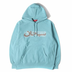 Supreme シュプリーム パーカー サイズ:M 21AW シェニール アラビックロゴ スウェット パーカー Arabic Logo Hooded Sweatshirt ライトア