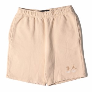 NIKE ナイキ UNION JORDAN パンツ サイズ:L ダメージ加工スウェット ショーツ ショートパンツ Fleece Shorts 22SS ホワイトオニキス ズボ