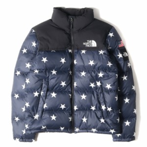 THE NORTH FACE ノースフェイス ダウン ジャケット サイズ:M 18SS US企画 スター柄 ヌプシ ジャケット NUPTSE JACKET NF0A3BZ9 ネイビー 