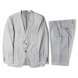 BOSS ボス TRABALDO TOGN社製 Super120 ウール 3B テーラード ジャケット ツータック スラックス パンツ セットアップ スーツ SLIM FIT 