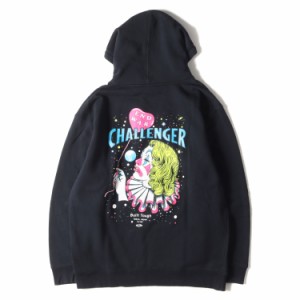 CHALLENGER チャレンジャー パーカー サイズ:L 20AW ピエロ スウェット パーカー END WAR HOODIE ネイビー 紺 トップス フーディー スウ