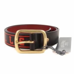 CHALLENGER チャレンジャー ベルト 23SS ブランドロゴ レザー ベルト LOGO LEATHER BELT ブラック 黒 カウレザー ブランド アイテム 小物