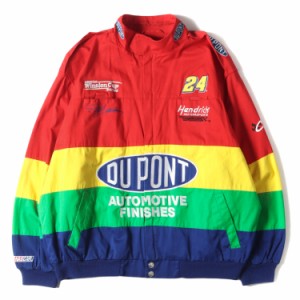 00s CHASE DU PONT ジャケット サイズ:XL レーシング ジャケット 企業物 マルチカラー レインボー U.S.VINTAGE ヴィンテージ アウター ブ