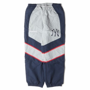 Supreme シュプリーム パンツ サイズ:M 21AW New York Yankees MLB ニューヨーク ヤンキース ナイロン トラックパンツ Track Pant ネイビ