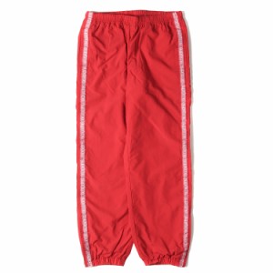 Supreme シュプリーム パンツ サイズ:S 18SS クラシックロゴ テープ トラック パンツ Tonal Taping Track Pant レッド ボトムス ズボン【