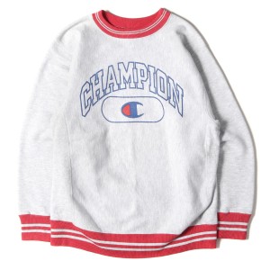 Champion チャンピオン スウェット リブライン リバースウィーブ スウェットシャツ 刺繍タグ 2段プリント USA製 vintage ヴィンテージ 90