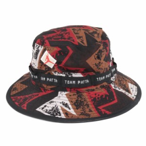 NIKE ナイキ ハット サイズ:S/M 19SS Patta JORDAN 7 パタ ジョーダン ジャンプマン 総柄 バケットハット Jumpman Bucket Hat ブラック系