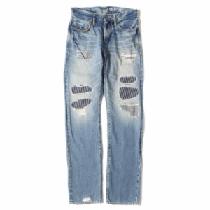 HYSTERIC GLAMOUR ヒステリックグラマー パンツ サイズ:29 SP加工 WR デニム パンツ 0253AP02 ヒッコリー インディゴ ブルー 日本製 ボト