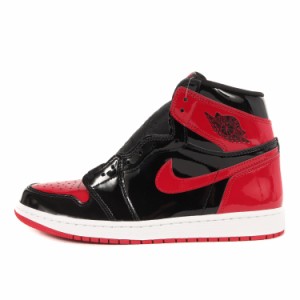 NIKE ナイキ サイズ:27.5cm AIR JORDAN 1 RETRO HIGH OG BRED PATENT (555088-063) エアジョーダン1 レトロ ハイ ブレッド パテント ブラ