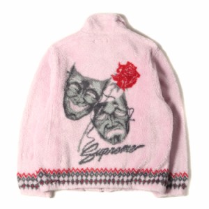 Supreme シュプリーム ジャケット サイズ:M 20SS Drama Mask Fleece Jacket ドラママスク フリースジャケット ピンク アウター ブルゾン 