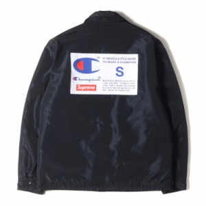 Supreme シュプリーム ジャケット サイズ:S 18AW Champion チャンピオン ビッグラベル 裏ボア コーチジャケット Label Coaches Jacket ブ