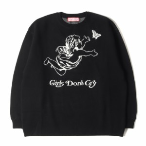 Girls Dont Cry ガールズ ドント クライ ニット サイズ:L 22AW エンジェル ロゴ コットン ニット セーター Angel Logo Knit Sweater ブラ