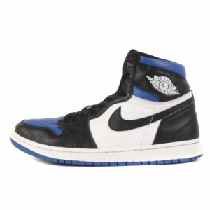 NIKE ナイキ サイズ:28.0cm AIR JORDAN 1 RETRO HIGH OG ROYAL TOE (555088-041) エアジョーダン1 レトロ ハイ ブラック ホワイト ゲーム