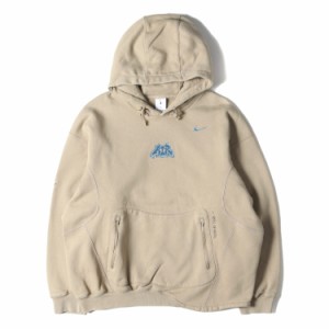 OFF-WHITE オフホワイト パーカー サイズ:XL 22AW NIKE ナイキ グラフィック オーバーサイズ スウェットパーカー FLC HOODIE カーキ トッ