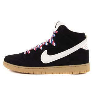 NIKE ナイキ ×FLY DUNK HIGH PREMIUM SB BARBERSHOP 313171-021 ダンク ハイ プレミアム SB スニーカー シンプル 靴 ブラック ホワイト 