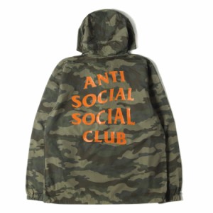 Anti Social Social Club アンチ ソーシャル ソーシャル クラブ ジャケット サイズ:L カモフラージュ ハーフジップ アノラックパーカー 