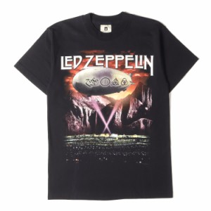 Vintage Rock Item ヴィンテージ ロック 90s Led Zeppelin シンボルマーク クルーネック 半袖 Tシャツ WINTERLANDボディ ブラック 黒 M 