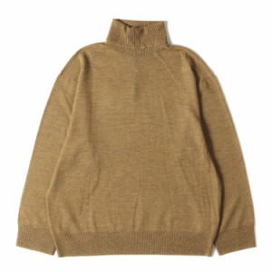 A.P.C. アーペーセー ニット サイズ:S タートルネック ハイゲージ ウール ニット セーター ハイネック メランジ マスタード トップス 長