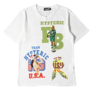 HYSTERIC GLAMOUR ヒステリックグラマー Tシャツ サイズ:S PLAYBOY プレイボーイ  ガール プリント クルーネック REMIX 02 12201CT01 20S