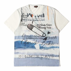 Paul Smith ポールスミス Tシャツ サイズ:L マルチ グラフィック コラージュ プリント 164316 299M クルーネック 半袖 COLLECTION アイボ