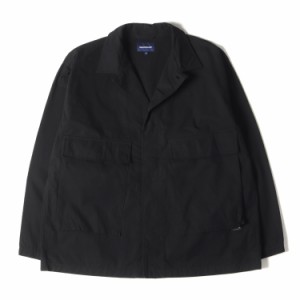 DESCENDANT ディセンダント シャツ サイズ:2 20AW コットン/コーデュラナイロン ファティーグシャツ DWU FATIGUE SHIRT ブラック 黒 トッ