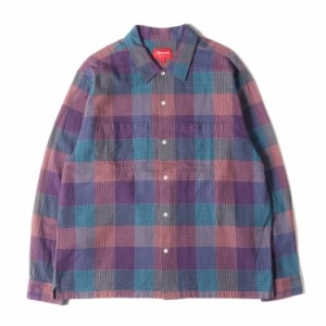 Supreme シュプリーム シャツ サイズ:L 21AW クラシックロゴ チェック フランネルシャツ Plaid Flannel Shirt マルチカラー トップス カ