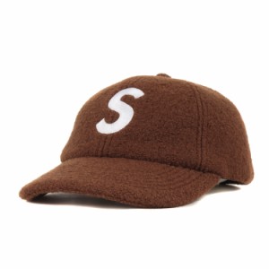 Supreme シュプリーム キャップ サイズ:FREE 22AW ボイルドウール Sロゴ 6パネルキャップ Boiled Wool S Logo 6-Panel ブラウン 帽子【メ