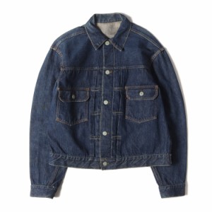 Levis リーバイス 50s ハギ付き 革パッチ 507XX 2nd デニムジャケット / Gジャン 濃紺 インディゴ 85% サイズ:詳細参照(42位) 50年代 vin