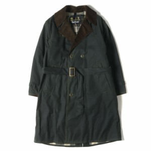 BARBOUR バブアー コート サイズ:34 17AW ワックスコットン トレンチコート WAX TRENCH COAT ダークグリーン アウター ジャケット 上着【