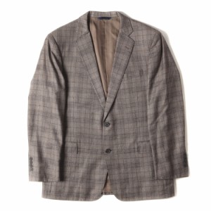 BROOKS BROTHERS ブルックスブラザーズ ジャケット サイズ:42R E.THOMAS チェックオンチェック カシミア混ウール 2B テーラードジャケッ