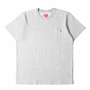 Supreme シュプリーム Tシャツ サイズ:XL 17SS ポケット付き ヘビーウェイト クルーネック 半袖Tシャツ Pocket Tee ヘザーグレー トップ