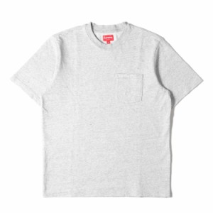 Supreme シュプリーム Tシャツ サイズ:S 22SS クラシックロゴ ヘビー ポケットTシャツ S/S Pocket Tee ヘザーグレー トップス カットソー