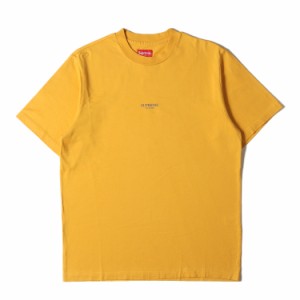Supreme シュプリーム Tシャツ サイズ:S 18AW スモール ブランドロゴ クルーネック 半袖Tシャツ First & Best Tee ゴールド トップス カ
