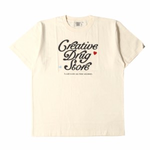 CreativeDrugStore クリエイティブドラッグストア Tシャツ サイズ:L 23SS VERDY ポップアップ Henrys PIZZA限定 ブランドロゴ クルーネッ