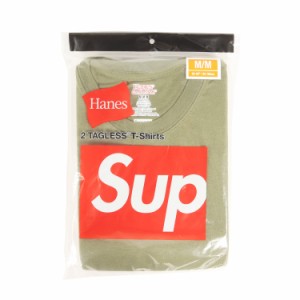 Supreme シュプリーム Tシャツ サイズ:M 22SS Hanes Tagless Tees ヘインズ スモールボックスロゴ クルーネック 半袖Tシャツ 2枚パック 