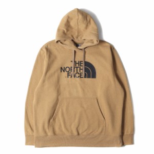 THE NORTH FACE ザ ノースフェイス パーカー サイズ:XL US企画 ロゴプリント スウェットパーカー ベージュ トップス フーディー フーデッ