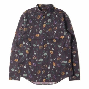 Paul Smith ポールスミス シャツ サイズ:L 21AW フォトグラフィック キャンバス フローラル プリント ドレスシャツ 花柄 総柄 キレカジ C