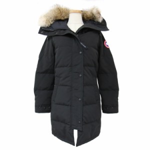 CANADA GOOSE カナダグース ダウン コート ロング ブラック 黒 M ミドル フード ファー MACKENZIE PARKA マッケンジー アウター【レディ