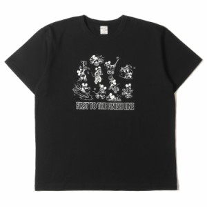 CALEE キャリー Tシャツ サイズ:XL 21SS Disney ディズニー ミッキーマウス クルーネック 半袖Tシャツ Multi Player T-Shirt ブラック 黒