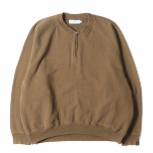 Graphpaper グラフペーパー スウェット サイズ:1 19AW LOOPWHEELER オーバーサイズ ハーフジップ スウェットシャツ GP Half Zip Sweat カ