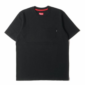 Supreme シュプリーム Tシャツ サイズ:M 13SS ポケット付き ヘビーウェイト クルーネック 半袖Tシャツ Pocket Tee ブラック 黒 トップス 