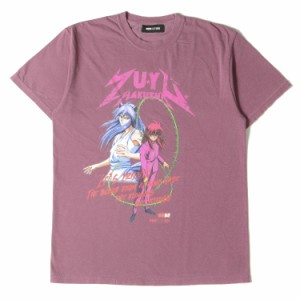 WIND AND SEA ウィンダンシー Tシャツ サイズ:M 22SS 幽遊白書 ウォッシュ加工 蔵馬&妖狐 クルーネック 半袖Tシャツ KURAMA S/S パープル