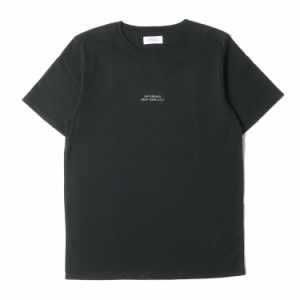 SATURDAYS SURF NYC サタデーズサーフニューヨーク Tシャツ サイズ:S ロゴ クルーネック 半袖Tシャツ チャコールブラック 黒 トップス カ