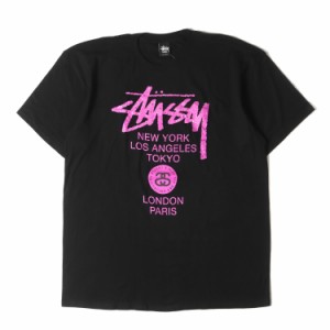 STUSSY ステューシー Tシャツ サイズ:XL NIKE THE S&S OFF MOUNTAIN SERIES ワールドツアー クルーネック 半袖Tシャツ WT TEE ブラック 