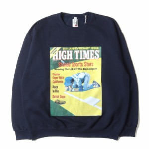 WACKO MARIA ワコマリア スウェット サイズ:XL 24SS HIGH TIMES クルーネック スウェットシャツ CREW NECK SWEAT SHIRT TYPE-2 ネイビー 