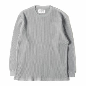 WACKO MARIA ワコマリア Tシャツ サイズ:L 22AW ヘビーウェイト サーマル ロングスリーブTシャツ THERMAL SHIRT グレー トップス カット