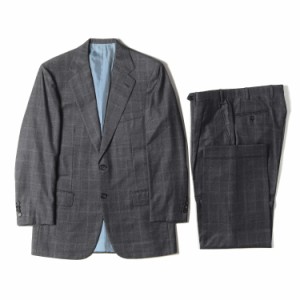 Brioni ブリオーニ サイズ:48 ウインドウペンチェック ウール 2B テーラード ジャケット / ワンタック ストレート スラックス パンツ / 