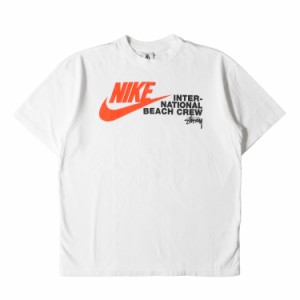 STUSSY ステューシー Tシャツ サイズ:M 20SS NIKE コラボロゴ ヘビーウェイト クルーネック 半袖Tシャツ NRG Br TEE BEACH ホワイト 白 